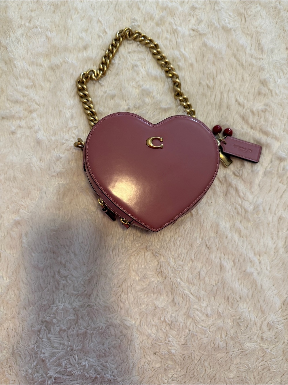COACH Heart Crossbody Bag 14
With Charms spazzolato Peony pink - Picture 3 of 13